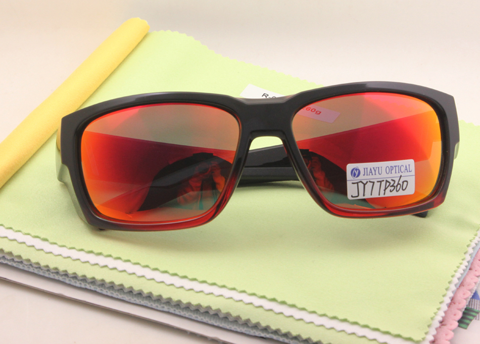 Red Mirror Coating Men Sport Polarized Sunglasses