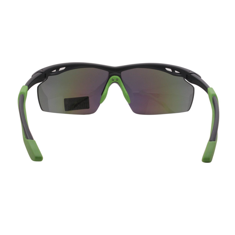 Half Frame Mirror Lenses Running Men Style Sports Glasses