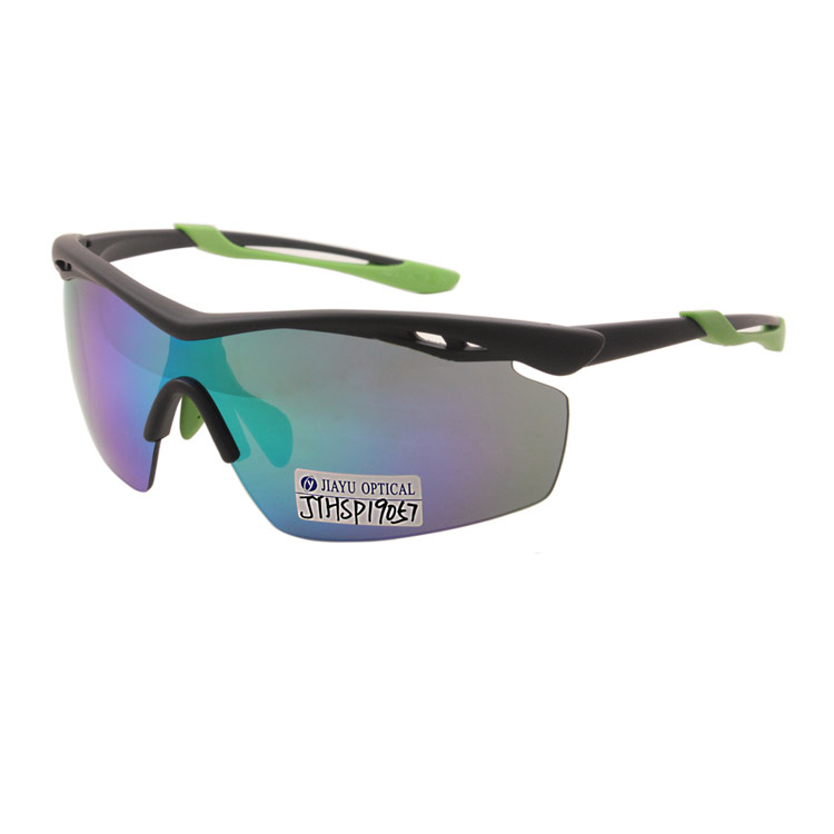 Half Frame Mirror Lenses Running Men Style Sports Glasses