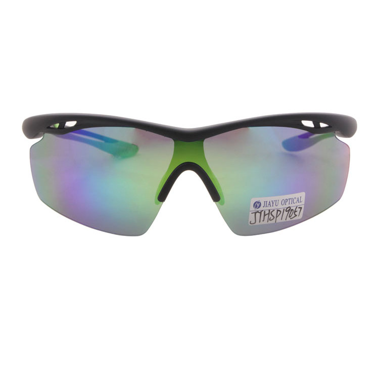 Half Frame Mirror Lenses Running Men Style Sports Glasses