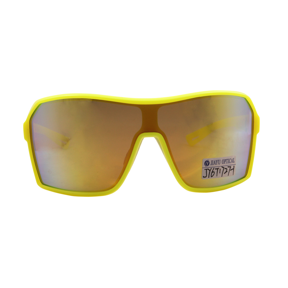 Oversize Big Frame Mirror Lens Anti Impact Sports Sunglasses