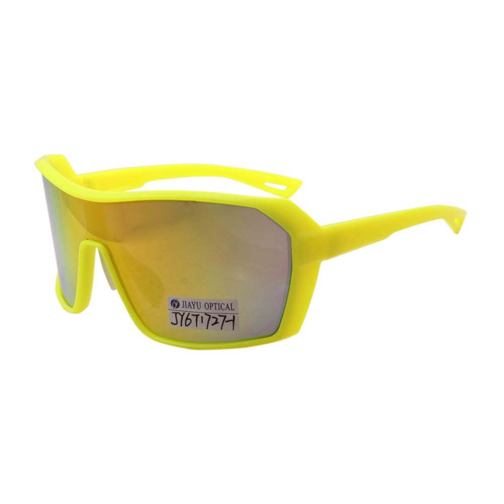Oversize Big Frame Mirror Lens Anti Impact Sports Sunglasses