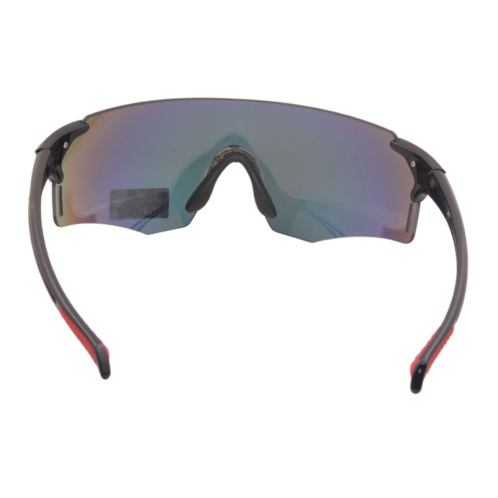 Rimless PC Lens Anti-impact Riding One-piece Sunglasses