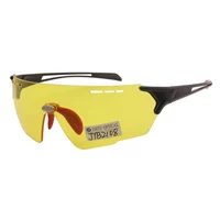 One-piece Yellow Night Vision Lens Cycling Sports Sunglass