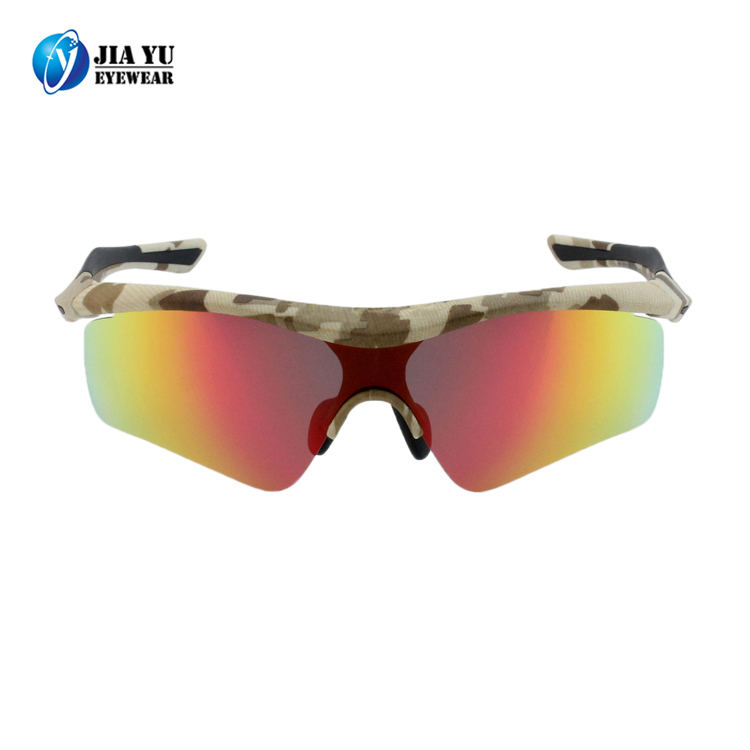 Mirror Lens Cycling Spotrs Sunglasses, Sports Style, Half Rim, Custom