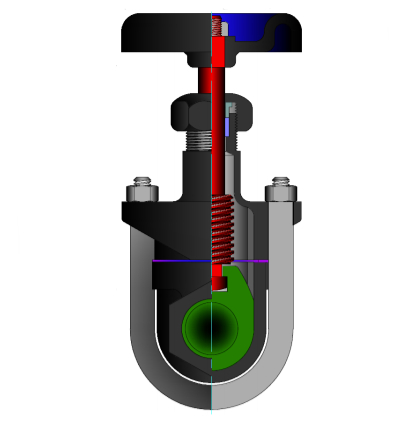 Clip Gate Valve, ASTM A536, ASTM A126 Class B, 1/4-4 Inch