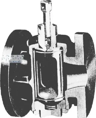 Oil-sealed cylindrical plug valves
