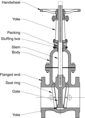 Drawing for Gate Valve