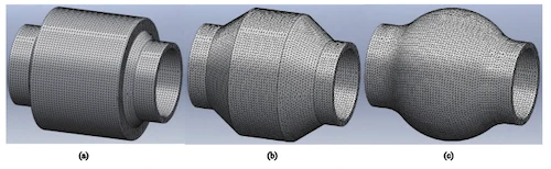 Schematic diagram of mesh division