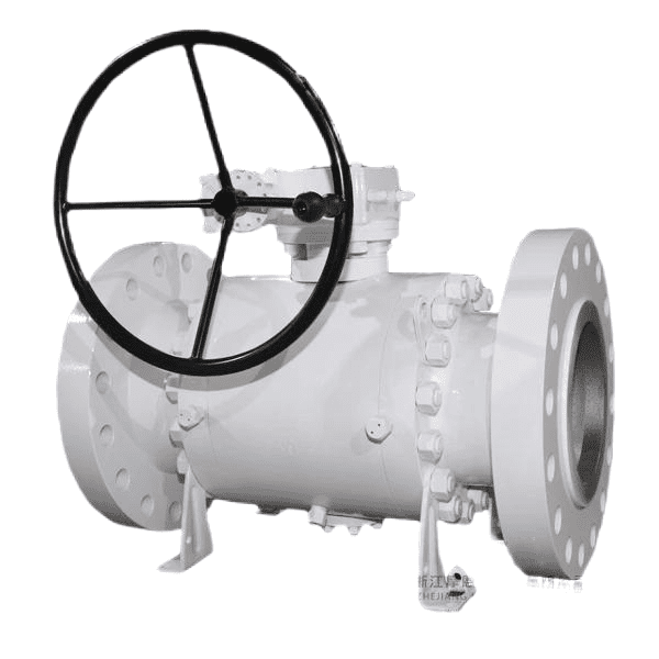 Válvula de bola de muñón ASTM A216 WCB, API 6D, 26 IN, 900 LB, RTJ