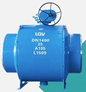 Válvula de bola totalmente soldada de acero al carbono ASTM A105, API 6D