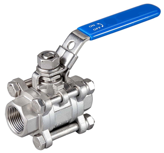 ASTM A351 CF8M 3PC Ball Valve, 1/4-4 Inch, DN8-DN100