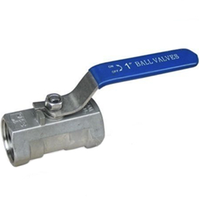 SS 316 1 PC Ball Valve, API 608, 1/2IN, 1000PSI, Reduced Port