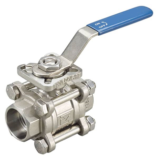 Carbon Steel 3PC Ball Valve, WCB, DN8-DN100, PN63, SW