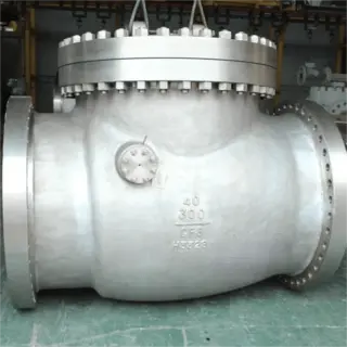 API 6D Swing Check Valve, ASTM A351 CF8, 40 Inch, 300 LB