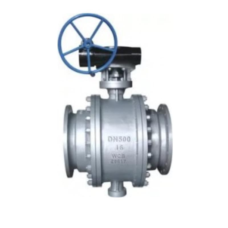 3PC صمام كروي منفصل، DIN 3357، ASTM A216 WCB، DN500، PN16