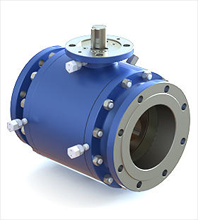 3PCS Body Forged Trunnion Mounted Ball Valve