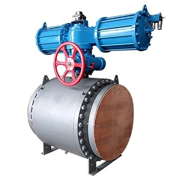 Pneumatic Actuated Ball Valve, API 6D, A105, 24 Inch, 150 LB