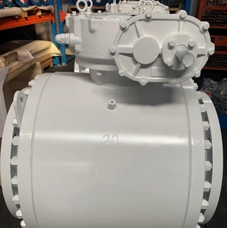 ASTM A105N Ball Valve, API 6D, 20 Inch, 150 LB, RF, Gear Box