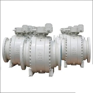 Gearbox Operated Ball Valve, API 6D, A216 WCB, 24 IN, 300 LB