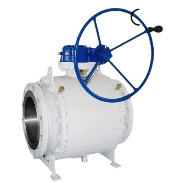 Válvula de bola operada por gusano API 6D, ASTM A105N, 20 pulgadas, 600 LB