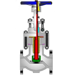 API 623 Bellow Sealed Globe Valve, ASTM A351 CF8M, 2-12IN