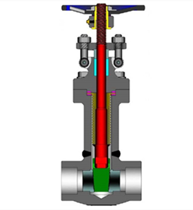 ASTM A105 Bellows Gate Valve, API 602, 1/2-2 Inch