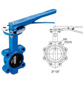 Ductile Iron Resilient Seated Butterfly Valve, 2-24 Inch