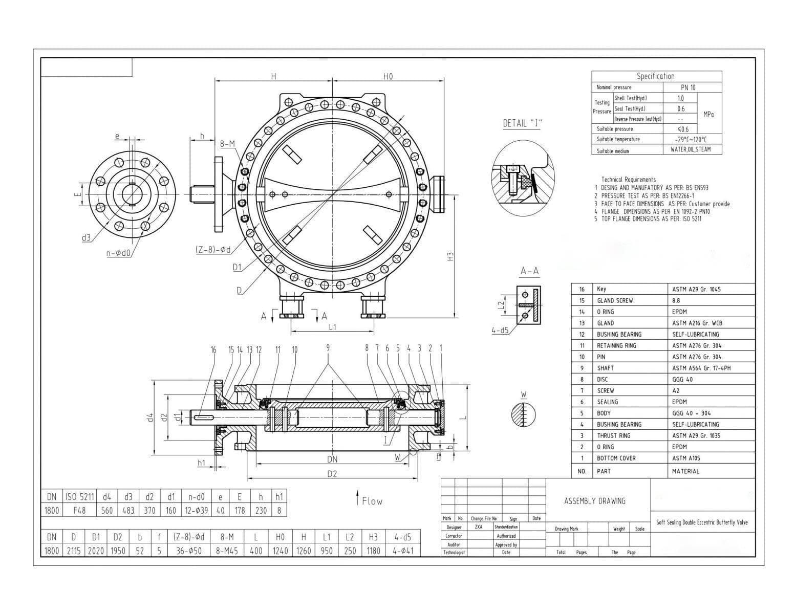 Triple Offset Butterfly Valve