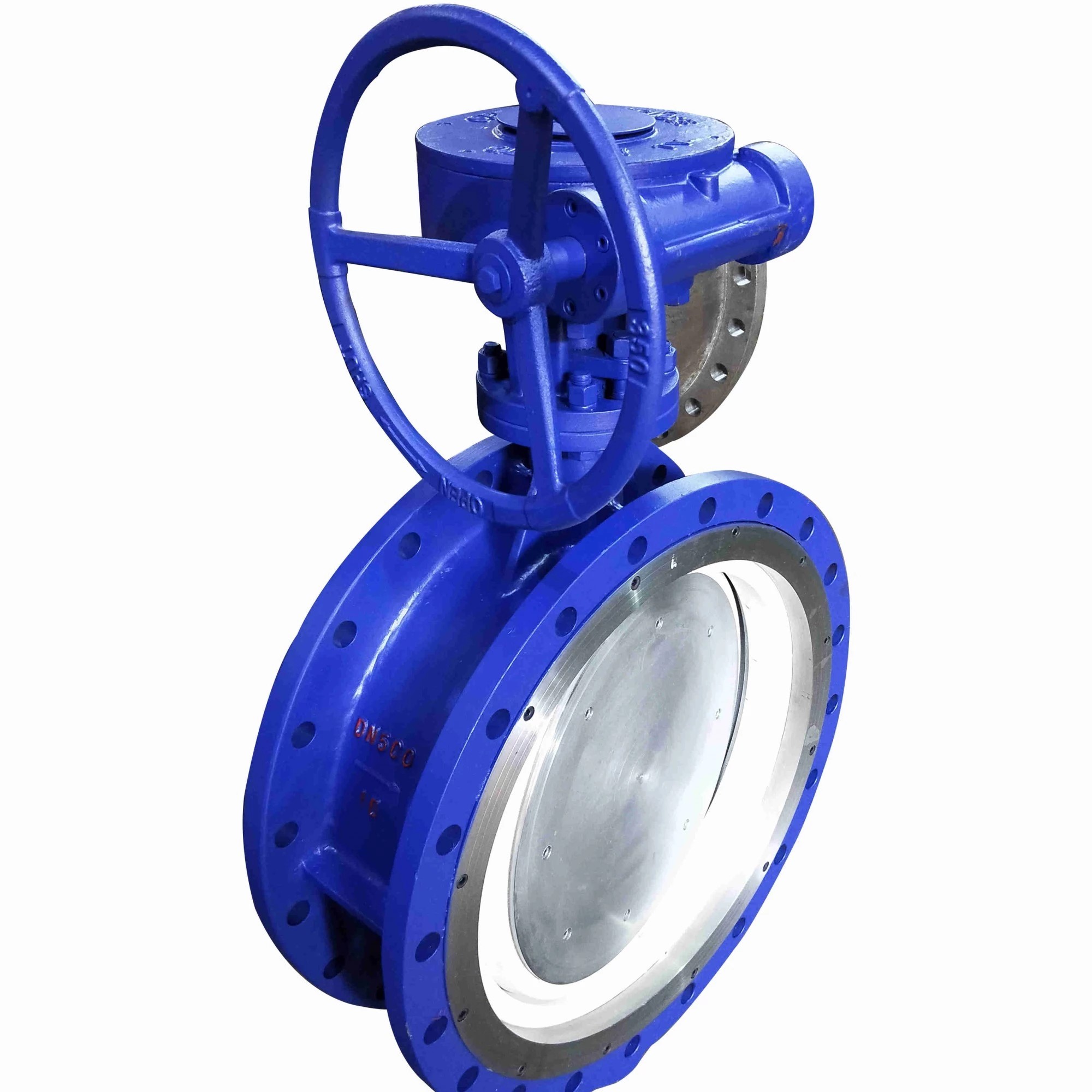 Válvula de mariposa cerámica JB/T 8691, ASTM A216 WCB, DN500, PN16