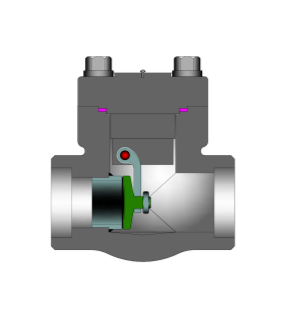 Válvula de retención forjada API 602, ASTM A182 F11, F22, F316