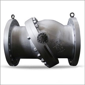 Válvula de retención de disco inclinada API 6D, A216 WCB, 20 pulgadas, 300 libras