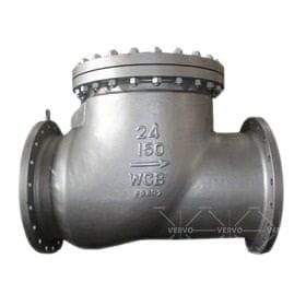 Válvula de retención oscilante ASTM A216 WCB, BS 1868, 24 pulgadas, 150 lb