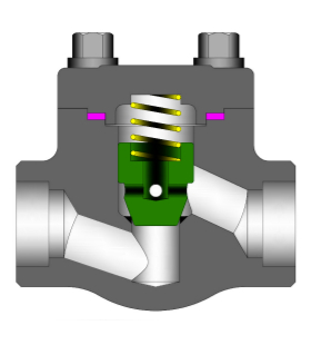 Forged Piston Check Valve, ASTM A105+Stellite, 1/4-2IN