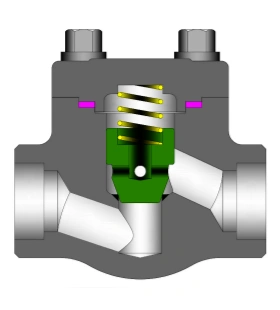Forged Piston Check Valve, ASTM A105+Stellite, 1/4-2IN