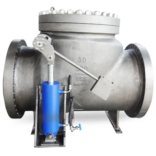 Cylinder Swing Check Valve, 30 IN, 300 LB, API 6D, BS 1868