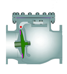 Stainless Steel Swing Check Valve, ASTM A351 CF8M, 10-12IN