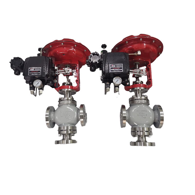 3 Way Diverting Control Valve, WCB, 3/4-16 Inch, 150-600 LB
