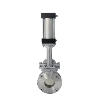 Pneumatic Knife Gate Control Valve, A351 CF8, 1/2-40 IN, 300 LB
