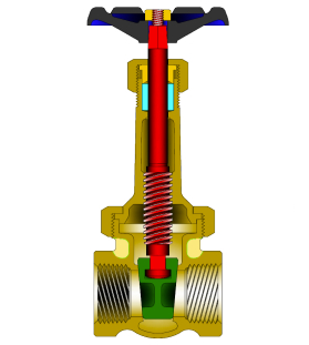 Válvula de compuerta criogénica de bronce, ASTM B62, 1/4-3IN, Clase 150