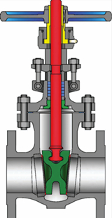 API 600 Cast Steel Gate Valve, ASTM A216 WCB, ASTM A217 WC6