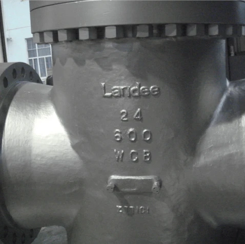 من خلال صمام بوابة لوحة الأنابيب، API 6D، WCB، 24 بوصة، 600 رطل