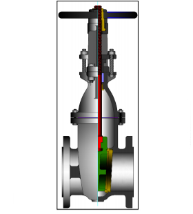 MSS SP-70 Type I Gate Valve, Rising Stem, 2-24IN, 125-250 LB