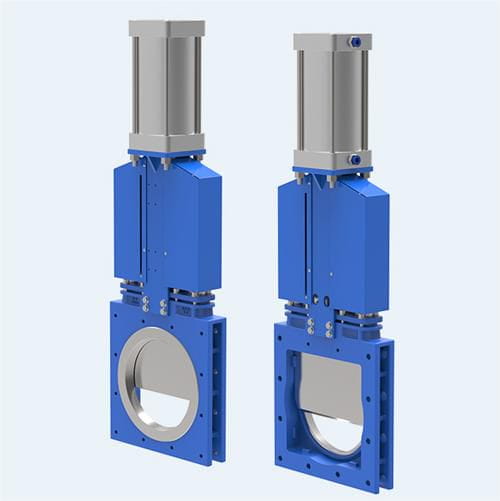 Unidirectional Salgging Knife Gate Valve, 150 LB, 28 Inch