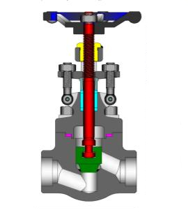 API 602 Globe Valve, ASTM A105, 1/4-2 Inch, Flanged, SW