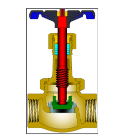 Bronze ASTM B61 Globe Valve, DN8-DN80, PN6-PN50, Union Bonnet