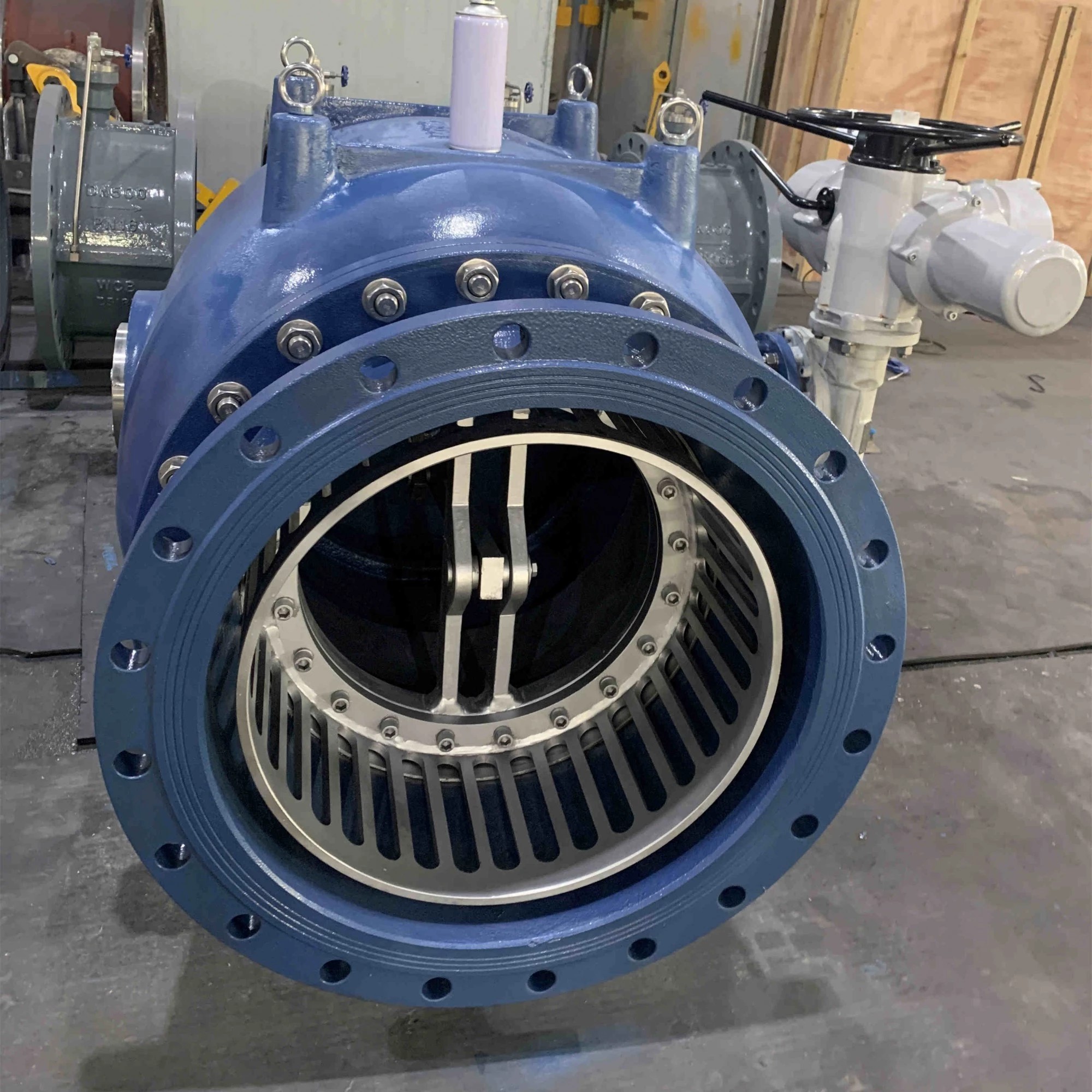 Válvula de control de pistón ASTM A216 WCB, DN500, PN16, CJ/T 219, RF