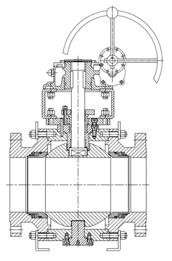 polysilicon pipeline trunnion ball valves polysilicon pipeline trunnion ball valves