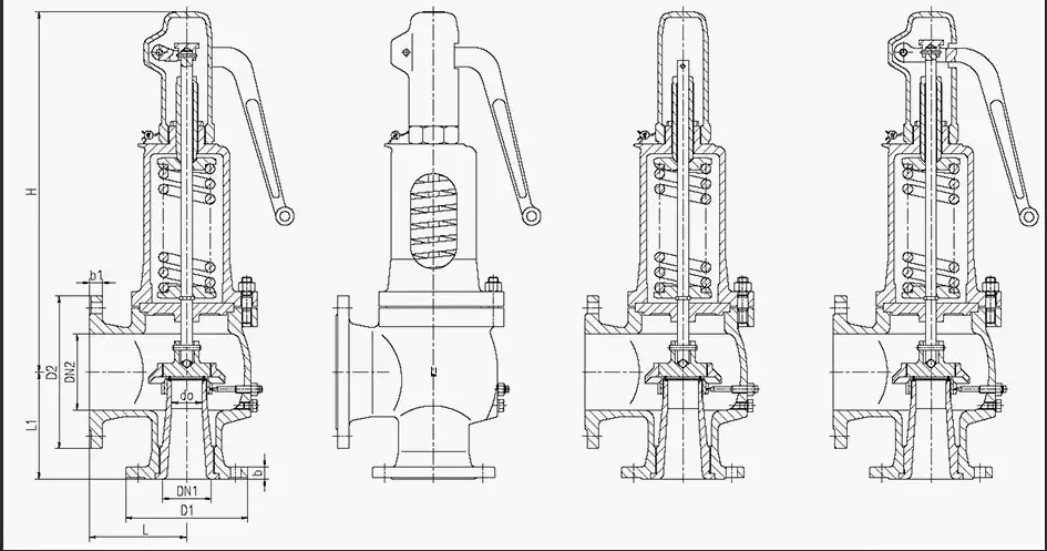 Safety Valve Structure Drawing