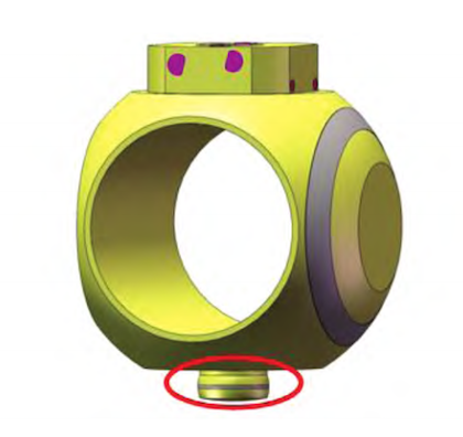 Integrated lower support shaft design